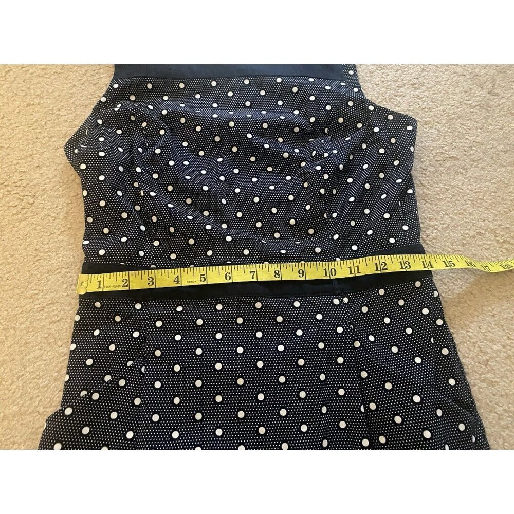 3/$15 SALE - Tommy Hilfiger Blue/White Polka Dot Sheath Dress Women’s Size 6 - Picture 6 of 10